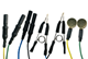 48" 24k Gold Flat Scalp EEG Electrodes  disposable,ear clip,eeg,electrode,nuerofeedback,gold,electrode,ear,clip,scalp