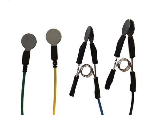 48" Silver/Silver Chloride  Lead and Ear Clip electrodes silver,chloride,eeg,electrodes,DC,ear,clip,Ag/AgCi