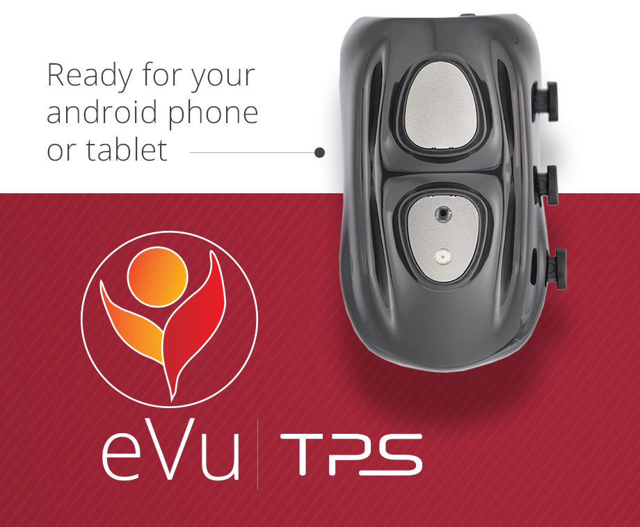 eVu TPS With Evu-Sensz App, DeStress  Solution, or Synergy Solution by Thought Technology eVU,TPS,DeStress,HRV,GSR,Temperature,Thought Technology,mobile,stress relief,breath pacer