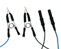 24" Solid Silver Flat Ear Clip and Scalp EEG Electrodes - ELT-2470-