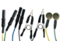 48" 24k Gold, Flat Scalp and Ear Clip EEG Electrodes  - ELT-4878-