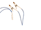 Gold Flat Linked Ear Clip EEG Electrodes by IMA Electronics