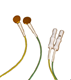 IMA 48" Gold Silicone Coated Flat Lead EEG Electrode  IMA_Electronics,Electrodes,eeg,nuerofeedback,ima,gold,flat,silicone,coated,silicone_coated
