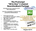 ProComp2 "All In One" 2ch Neurofeedback+ Package ProComp2,procomp 2,procomp 2,eeg,neurofeedback,biofeedback,emg,hrv,bvp,semg,HEG,pIR,thought technology