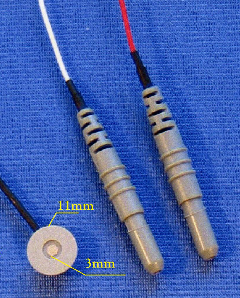 18" Lead Silver/Silver Chloride by Gereonics Gereonics,silver,chloride,eeg,electrodes,DC,